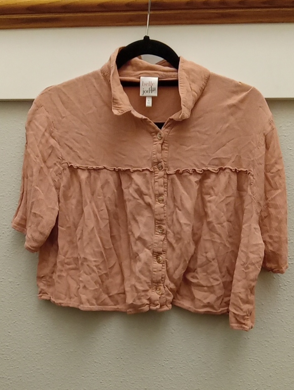 Belle Du Jour Button-Front Women's Top